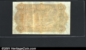 Norway 10 kroner 1877-1899 back